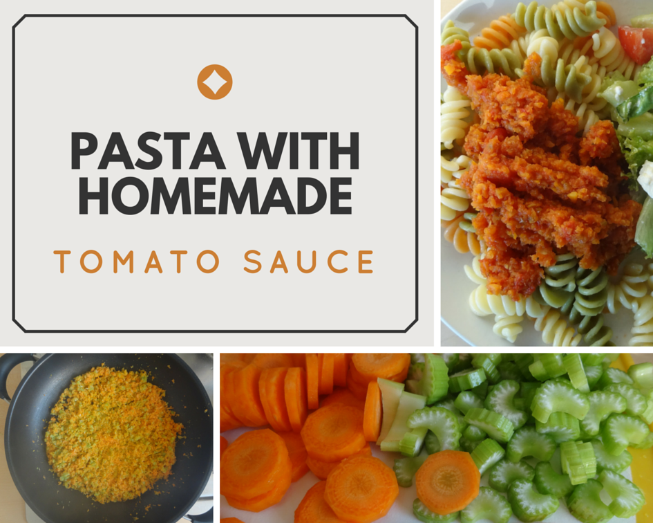 Pasta recipe with homemade tomato sauce