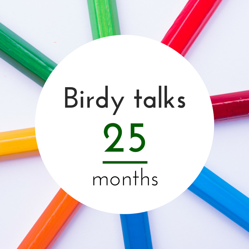 Birdy's language progress at the age of 25 months